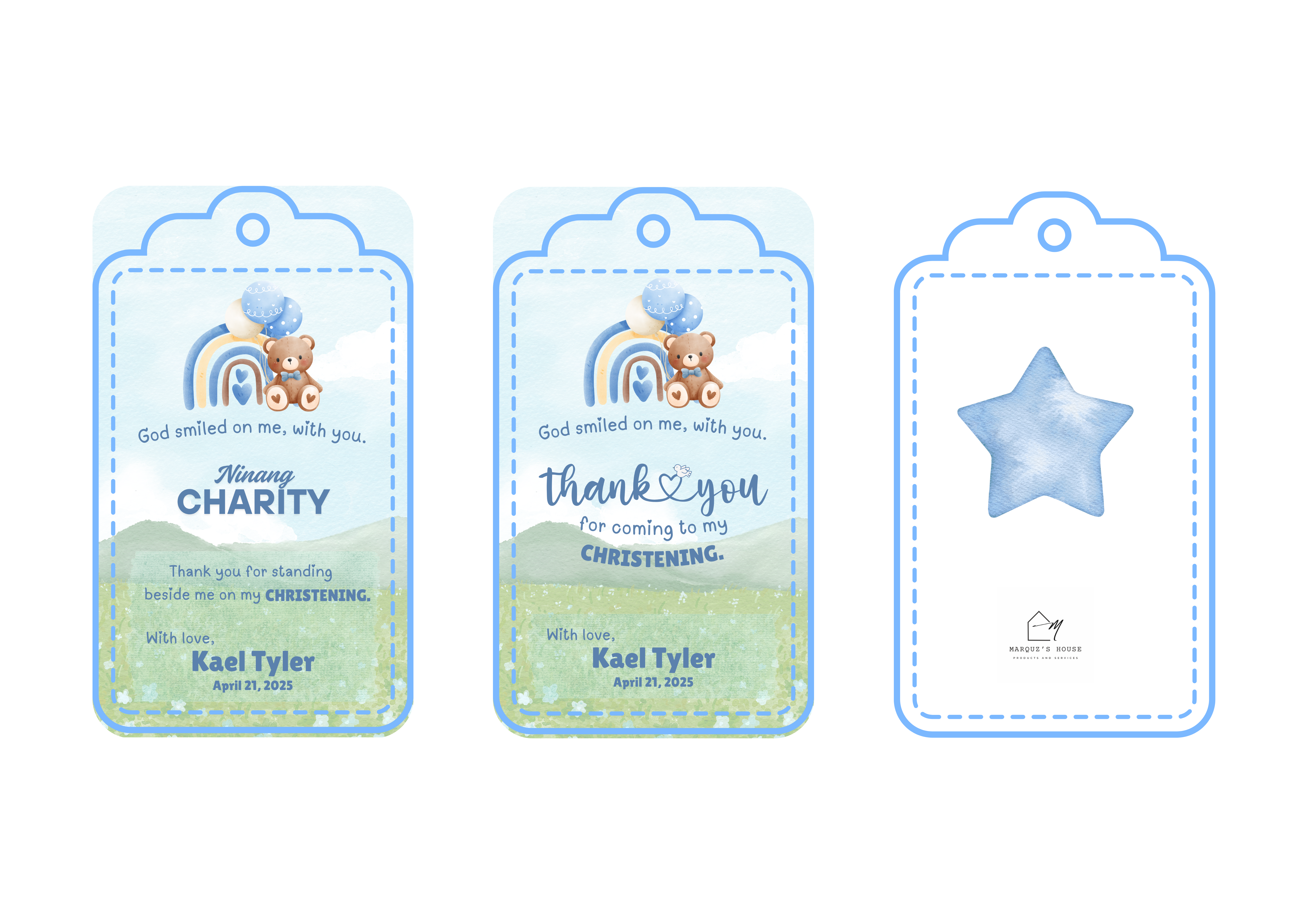 BLUE & BEAR GIVEAWAY TAGS